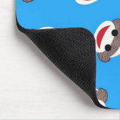 Blue Sock Monkey Boy Muismat (Hoek)