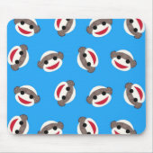 Blue Sock Monkey Boy Muismat (Voorkant)