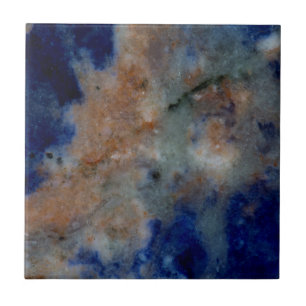 Blue Sodalite close-up Tegeltje