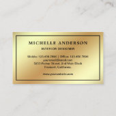 Blue Sofa Furniture Store Interieurontwerper Visitekaartje (Achterkant)