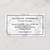 Blue Sofa Furniture Store Interieurontwerper Visitekaartje (Achterkant)