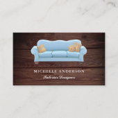 Blue Sofa Furniture Store Interieurontwerper Visitekaartje (Voorkant)