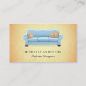 Blue Sofa Furniture Store Interieurontwerper Visitekaartje (Voorkant)