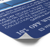 Blue Sofa, Removal Company Adverteren Poster (Hoek)