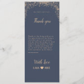 Blue Soft Dank u tafel Kaarten (Voorkant)