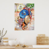 Blue Sombrero Poster (Keuken)