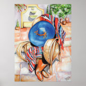 Blue Sombrero Poster (Voorkant)