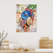 Blue Sombrero Poster (Keuken)