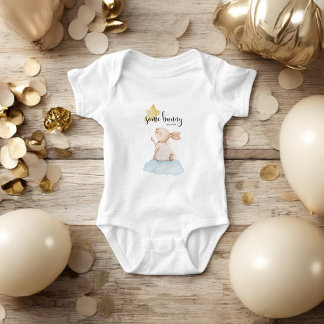 Blue Some Bunny IS NET AANGEKOMEN Yellow Star Ball Romper