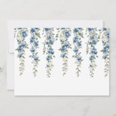Blue Sonata Tuin Bloemige Briefkaart (Achterkant)
