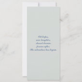 Blue Sophisticated Country Wedding Favor (Achterkant)