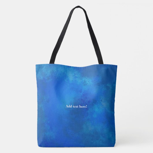 Blue Sorority Black Art Gift Tote Bag (Achterkant)