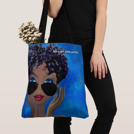 Blue Sorority Black Art Gift Tote Bag (Dichtbij)