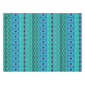 Blue Southwest Pattern - westerne abstracte kunst Tafelkleed (Voorkant (Horizontaal))