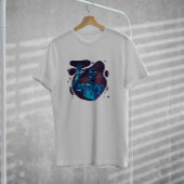 Blue Space Alien Fantasy T-shirt