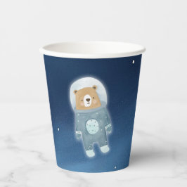 Blue Space Beer Astronaut Baby shower Papieren Bekers