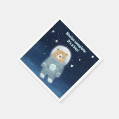 Blue Space Beer missie compleet sterrenhemel Servet (Hoek)