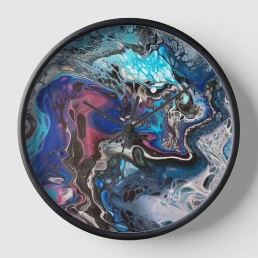 Blue space clock (Voorkant)
