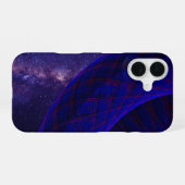 Blue Space Donuts Geometric iPhone 16 Case iPhone 16 Hoesje (Achterkant horizontaal)