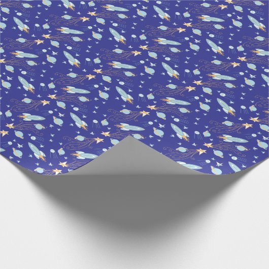 Blue Space Dreams Cadeaupapier (Hoek)