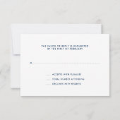 Blue Space Galaxy Bar Mitzvah RSVP (Achterkant)