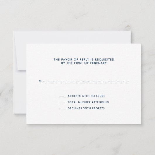 Blue Space Galaxy Bar Mitzvah RSVP (Achterkant)