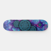 Blue Space Mandalas Persoonlijk Skateboard (Horizontaal)