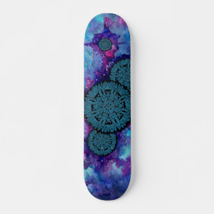 Blue Space Mandalas Persoonlijk Skateboard