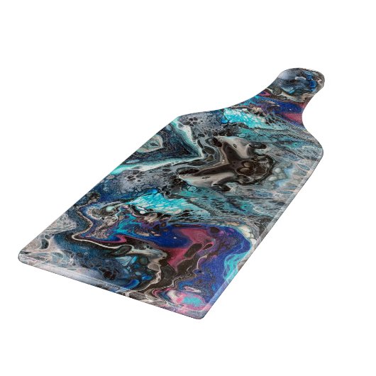 Blue space pouring snijplank (Hoek)