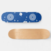 Blue Space Stuff Persoonlijk Skateboard (Horizontaal)