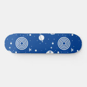 Blue Space Stuff Persoonlijk Skateboard (Horizontaal)
