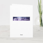 Blue Space Virgo Birthday Kaart (Achterkant)