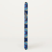 Blue Spacey geometrisch Case-Mate iPhone Case (Achterkant / rechts)
