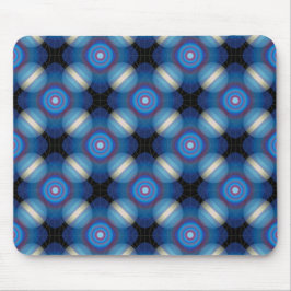 Blue Spacey geometrisch Muismat