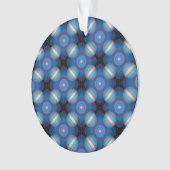 Blue Spacey geometrisch Ornament (voorkant)