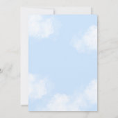 Blue Spanish piece of heaven baby shower Kaart (Achterkant)