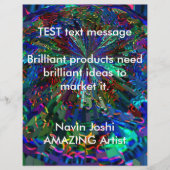 Blue Sparkle Alien Planet Flyer (Voorkant)