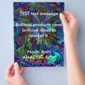 Blue Sparkle Alien Planet Flyer (Hand)