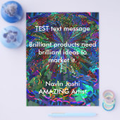 Blue Sparkle Alien Planet Flyer (Enkel)