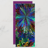 BLUE Sparkle Art Star Planet Comet Solar Nightsky (Voorkant / Achterkant)