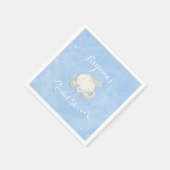 Blue Sparkle Carriage Cinderella Elegant Party Servet (Hoek)