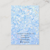Blue Sparkle Chic Earling Display Visitekaartje (Achterkant)