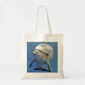 Blue Sparkle Dolphin met Diamonds Tote Bag (Voorkant)