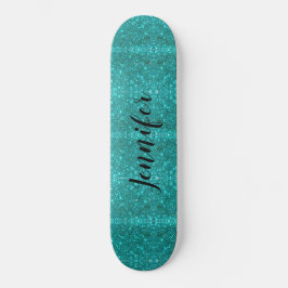 Blue Sparkle gepersonaliseerde meisjes Persoonlijk Skateboard