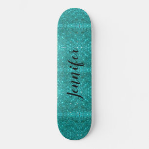 Blue Sparkle gepersonaliseerde meisjes Persoonlijk Skateboard