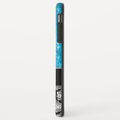 Blue Sparkle Glitter, Damask, Girly Mobile Case-Mate iPhone Case (Achterkant/links)