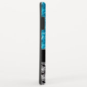 Blue Sparkle Glitter, Damask, Girly Mobile Case-Mate iPhone Case (Achterkant/rechts)