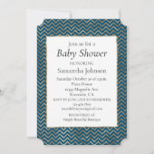 Blue Sparkle glitter goud zigzag Kaart (Voorkant)