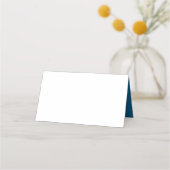 Blue Sparkle Glitter Place Card Plaatskaartje (Achterkant)