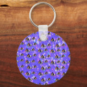 Blue Sparkle Guinee Pigs, Keyring Sleutelhanger (Achterkant)
